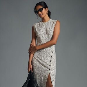 Anthropologie Grey State Chiara Midi Dress